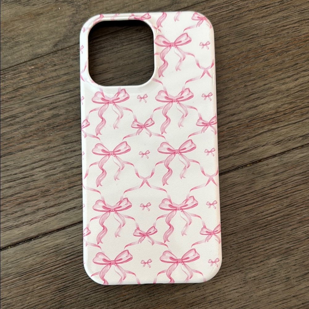 Pink Bow Pattern Phone Case